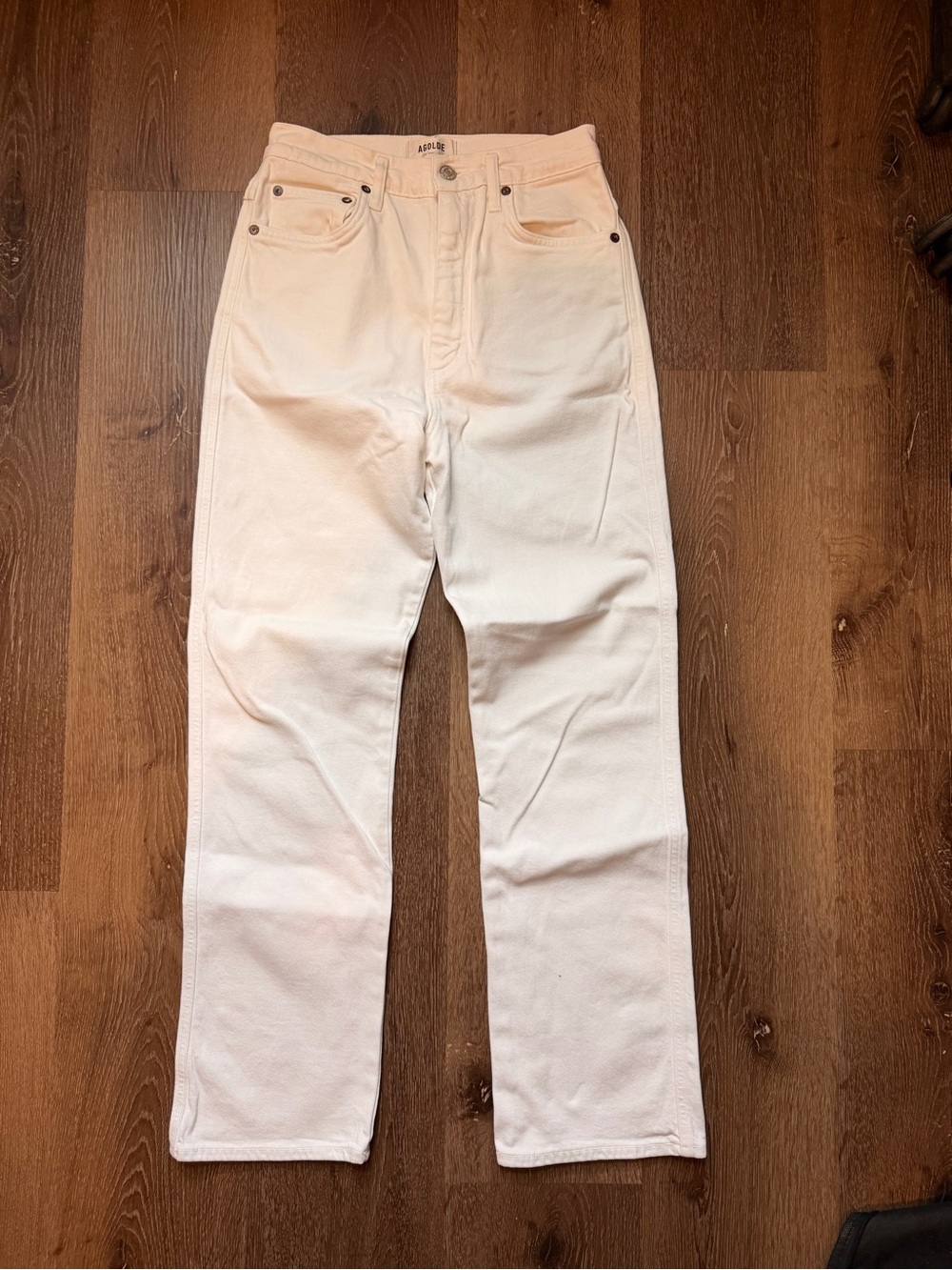 Agolde White Pinch Waist Jeans. Size 27. $80
